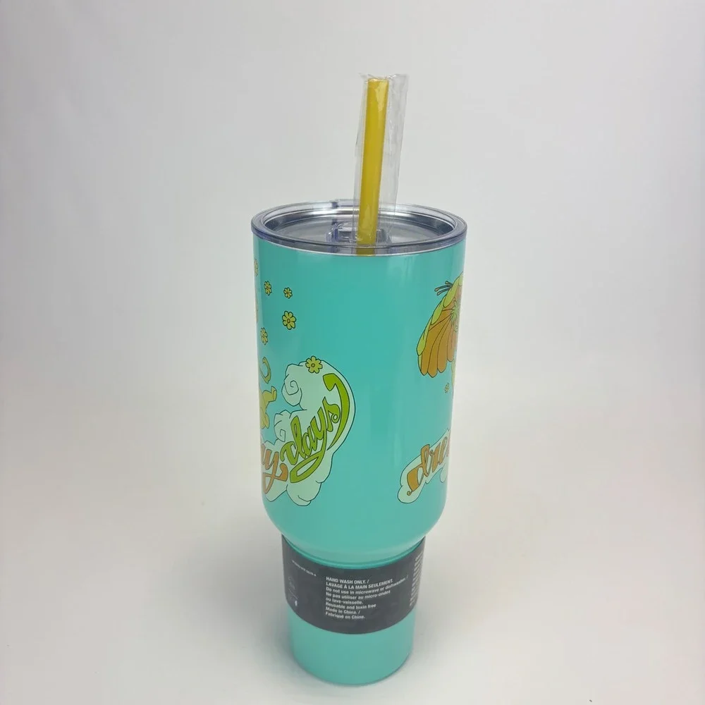 Silver Buffalo Disney Winnie Pooh Tumbler 40oz Teal Dreamy Days Insulated New